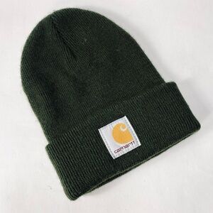 Carhartt Green Knit Foldover Beanie Hat Cap Infant/Toddler
